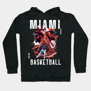 Miami heat basketball  vector graphic design Hoodie